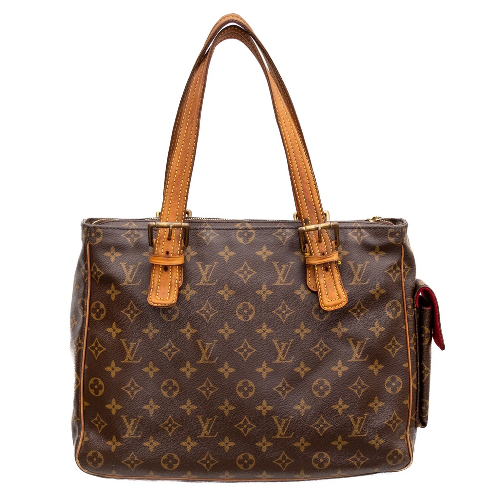 Louis Vuitton Monogram Multiple Cite Tote Bag Brown Canvas Shoulder Bag Vintage - Picture 2 of 13